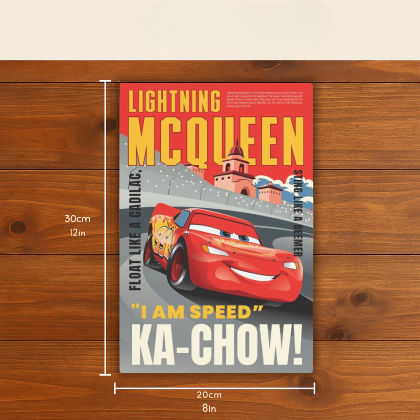 Cars Şampiyonlar Metalik Posterleri