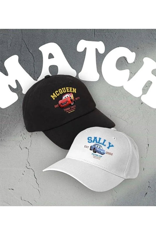 McQueen & Sally Baskılı Çift Şapkası