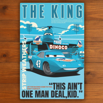 Cars Şampiyonlar Metalik Posterleri