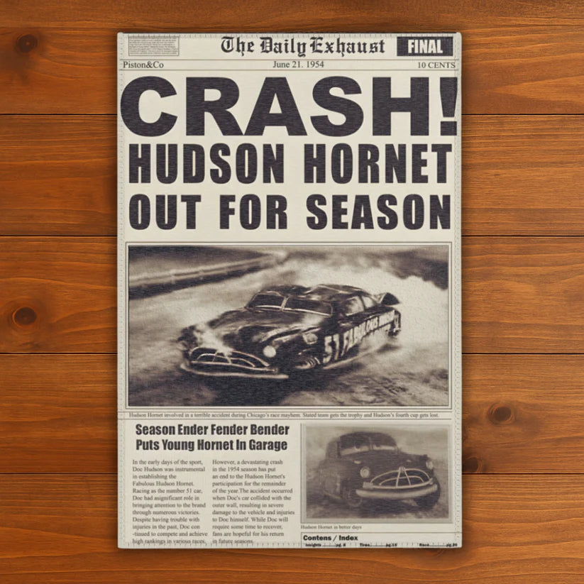 Cars Efsane Kaza Manşetleri Halısı