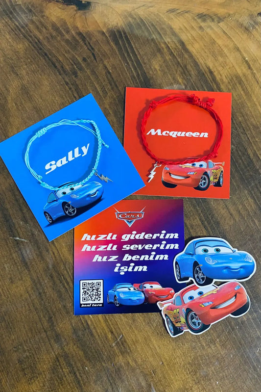 Cars Sally Mcqueen İkili Bileklik Hediye Seti